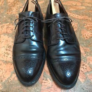 Alden shell cordovan capped medallion toe blucher